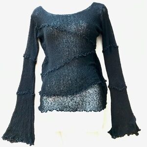 Woven Stretchy Over Blouse